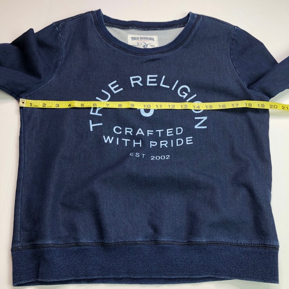 True Religion Sweatshirt Pullover Logo Small - Picture 12 of 12